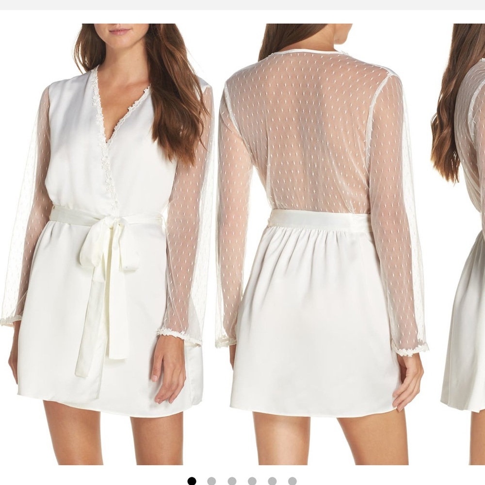 Flora Nikrooz Ivory Bridal robe